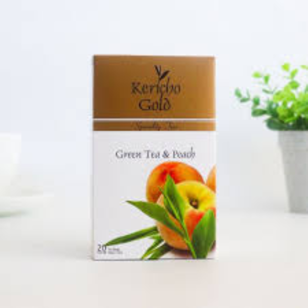 KERICHO GOLD GREEN TEA &PEACH 20 S